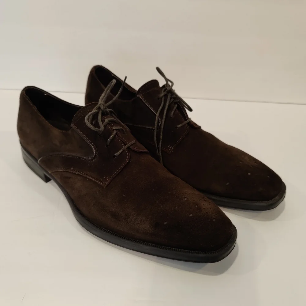 Mike Konos Suede leather Men's Oxford
